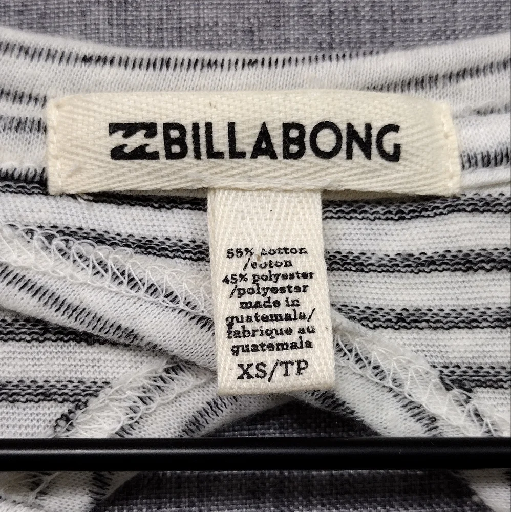 NWT Billabong By and By Cream Striped Swing Dress Women's XS Casual Retro Beach - Picture 10 of 11